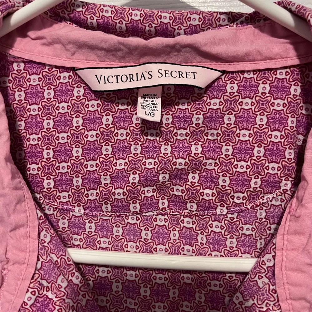 Victoria’s Secret pink pajama shirt size large - Image 2