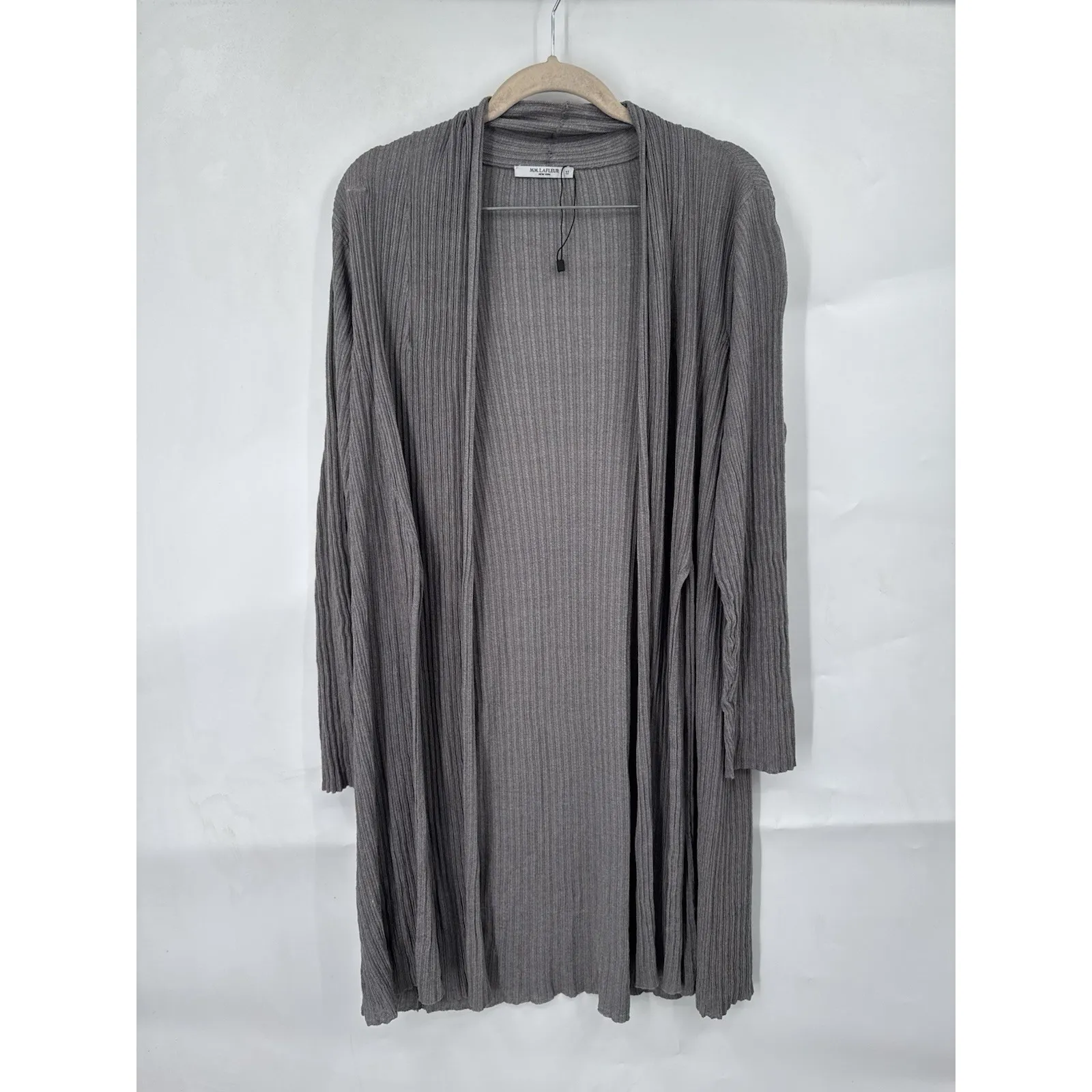 M.M Lafleur The Graham Kimono Cardigan Women +1 / XL Silver Minimalist Normcore - Image 2