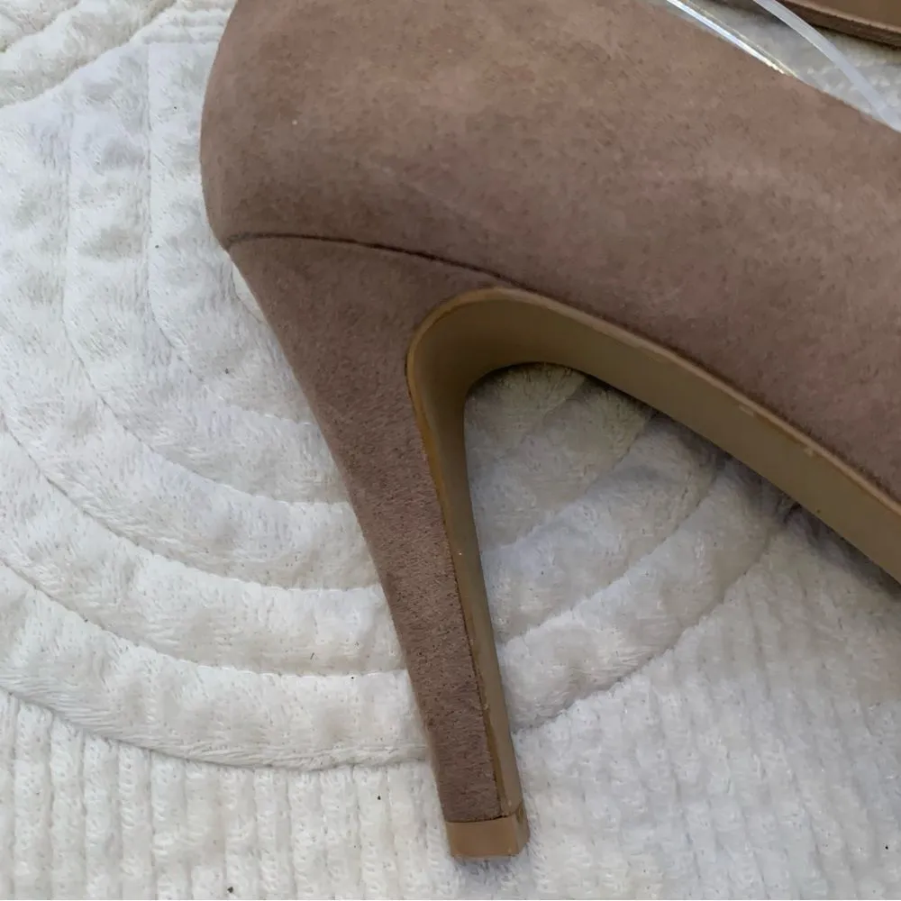 KELLIE & KATIE Elegant Taupe High Heel Pumps Size 9 - Image 11