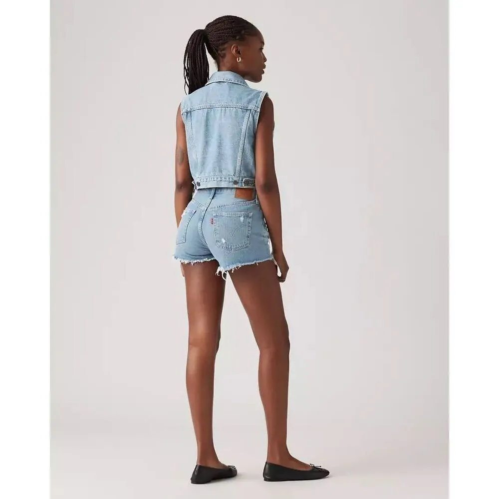 ✨Levi's® Premium 501® ORIGINAL FIT HIGH RISE WOMEN'S SZ 29 SHORTS✨ - Image 4