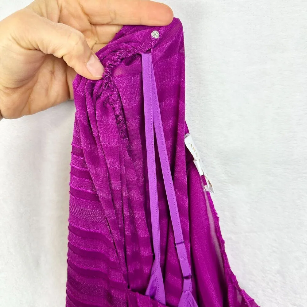 Anna Cate Batwing Top Size Small Fuschia Pink V - Image 3