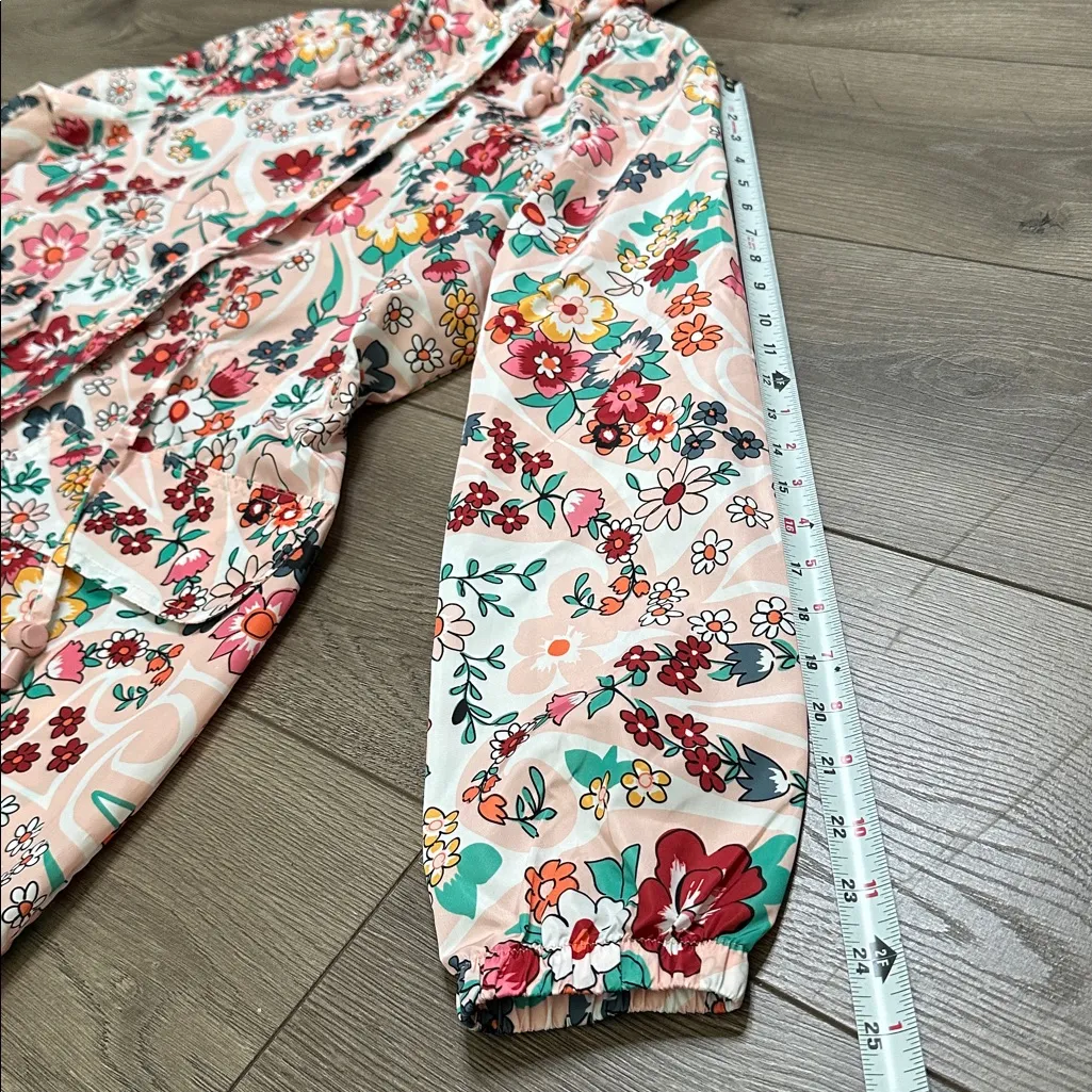 Vera Bradley Packable Raincoat Prairie Paisley Pink Red Size Small - Image 16