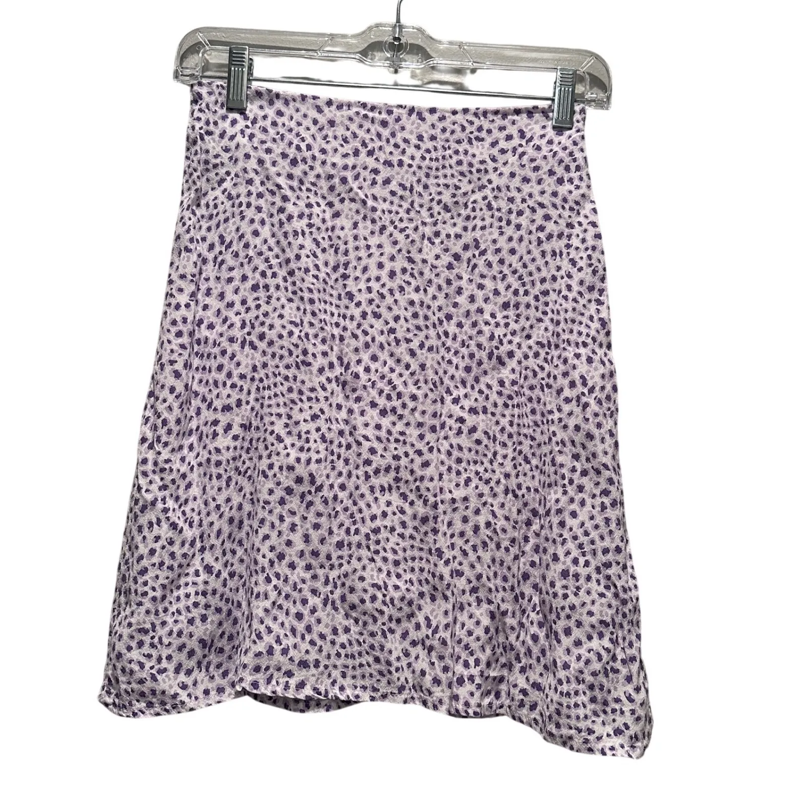 Brandy Melville Purple White Clare Mini Skirt - Image 2