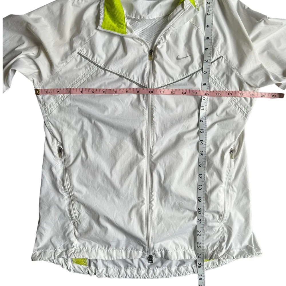 Nike Jacket Womens Medium Full Zip White Long Sleeve Outdoor Lightweight - Image 3