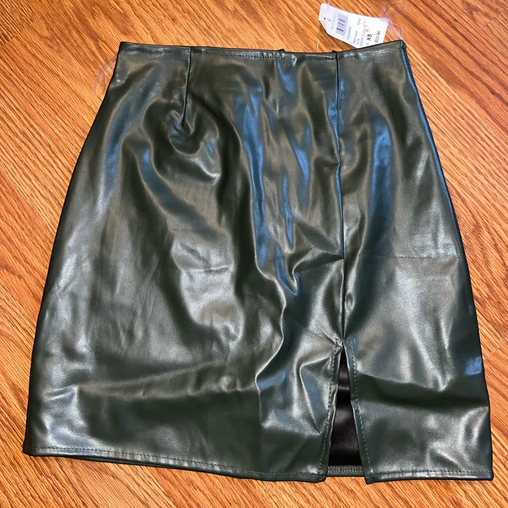 NWT-Windsor pleather slit skirt - Image 2