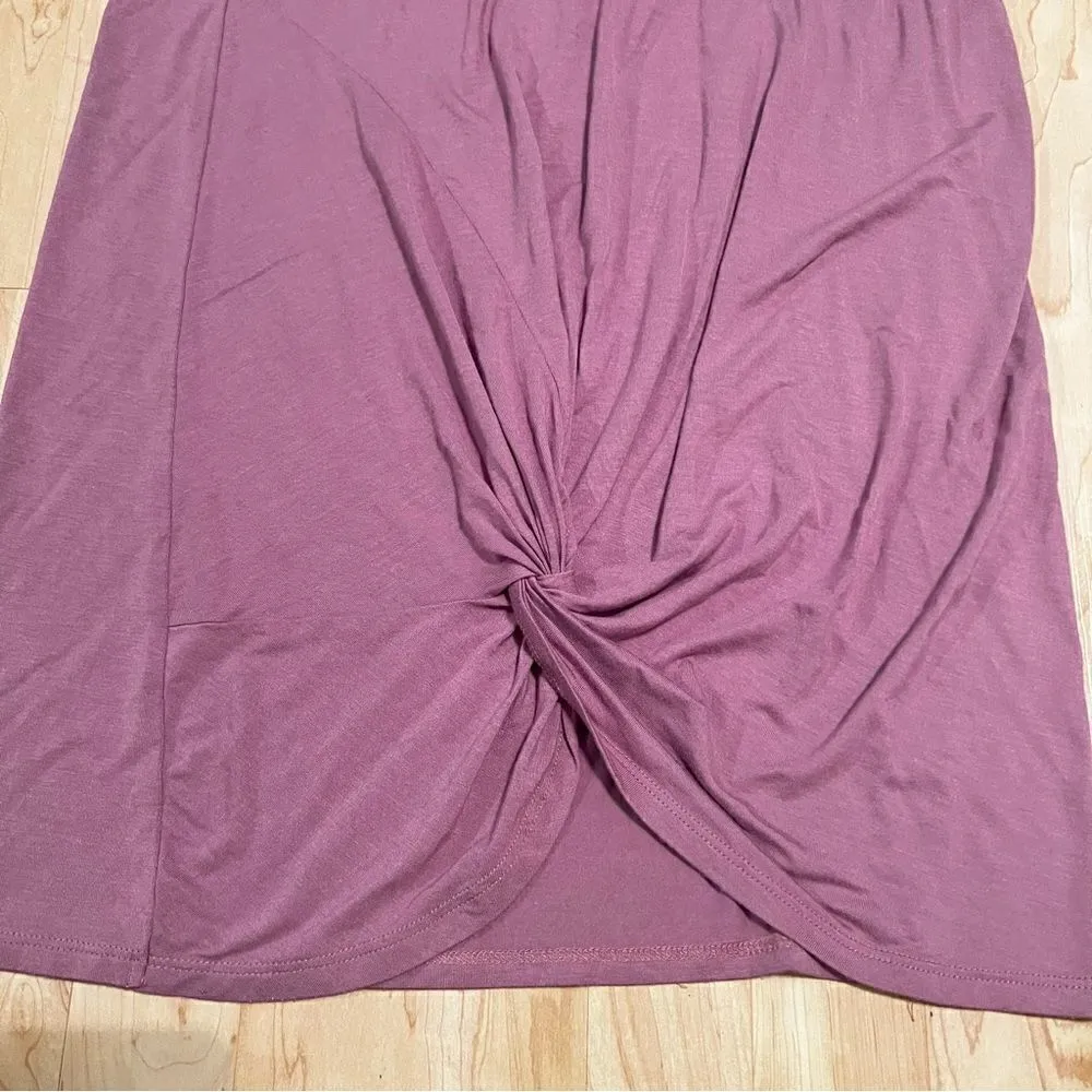 Altar’d State Knot Tunic Short Sleeve Shirt Dress Women’s Medium - Image 2