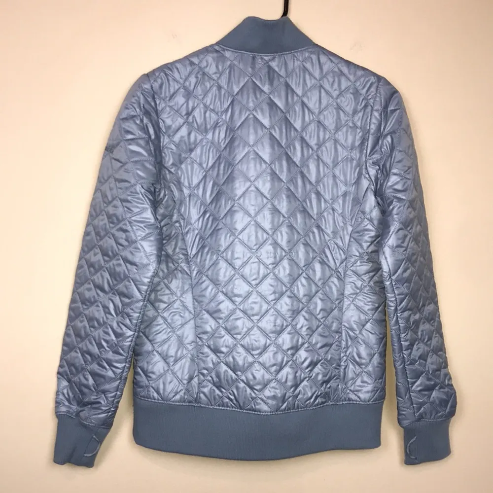 NWOT Columbia Women’s Omni-Heat Interchange Cool Blue Quilted Bomber Jacket - Image 7