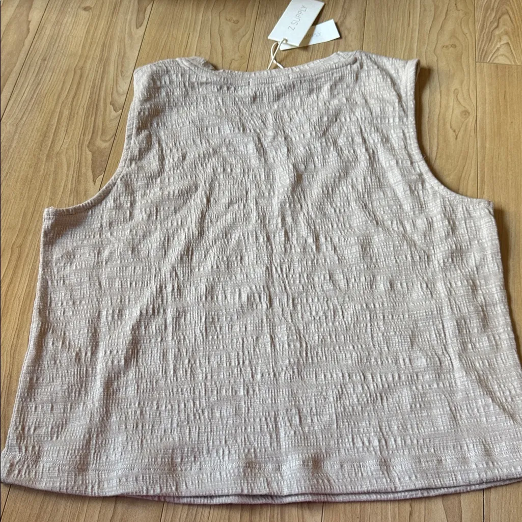 Z Supply Textured Cream Tank Top - Image 3