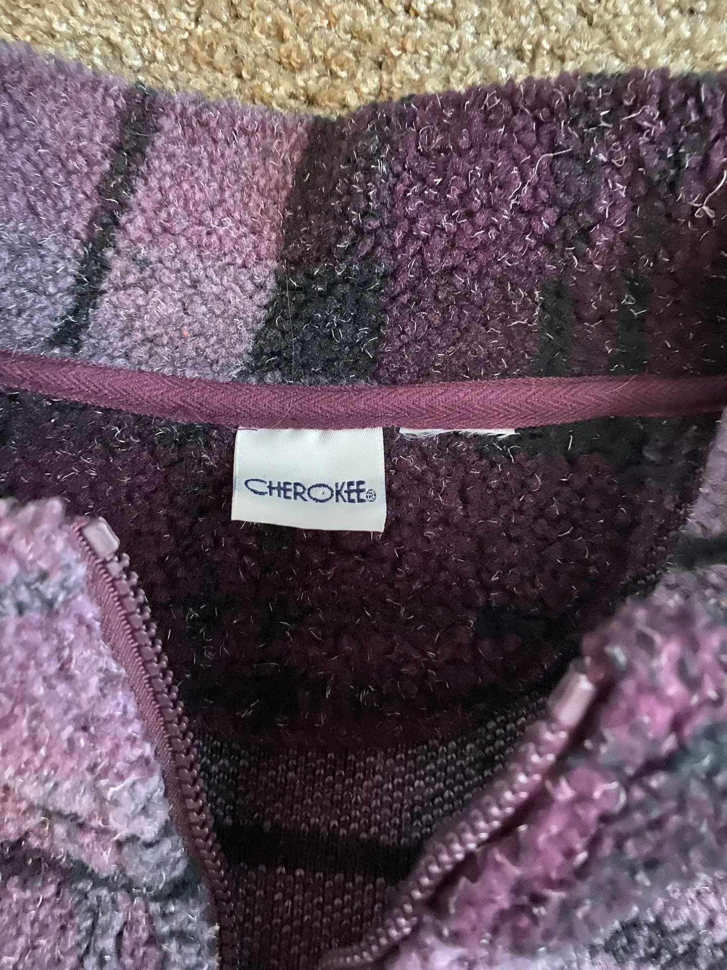 Oversized Teddy Quarter zip Purple Size L - Image 8