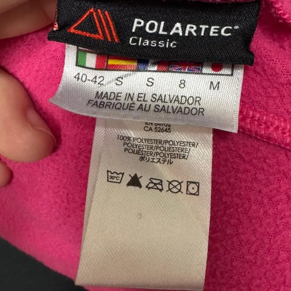 Spyder Full Fleece Jacket Size Small Hot Pink Fuchsia Vintage Sporty Athletic - Image 6