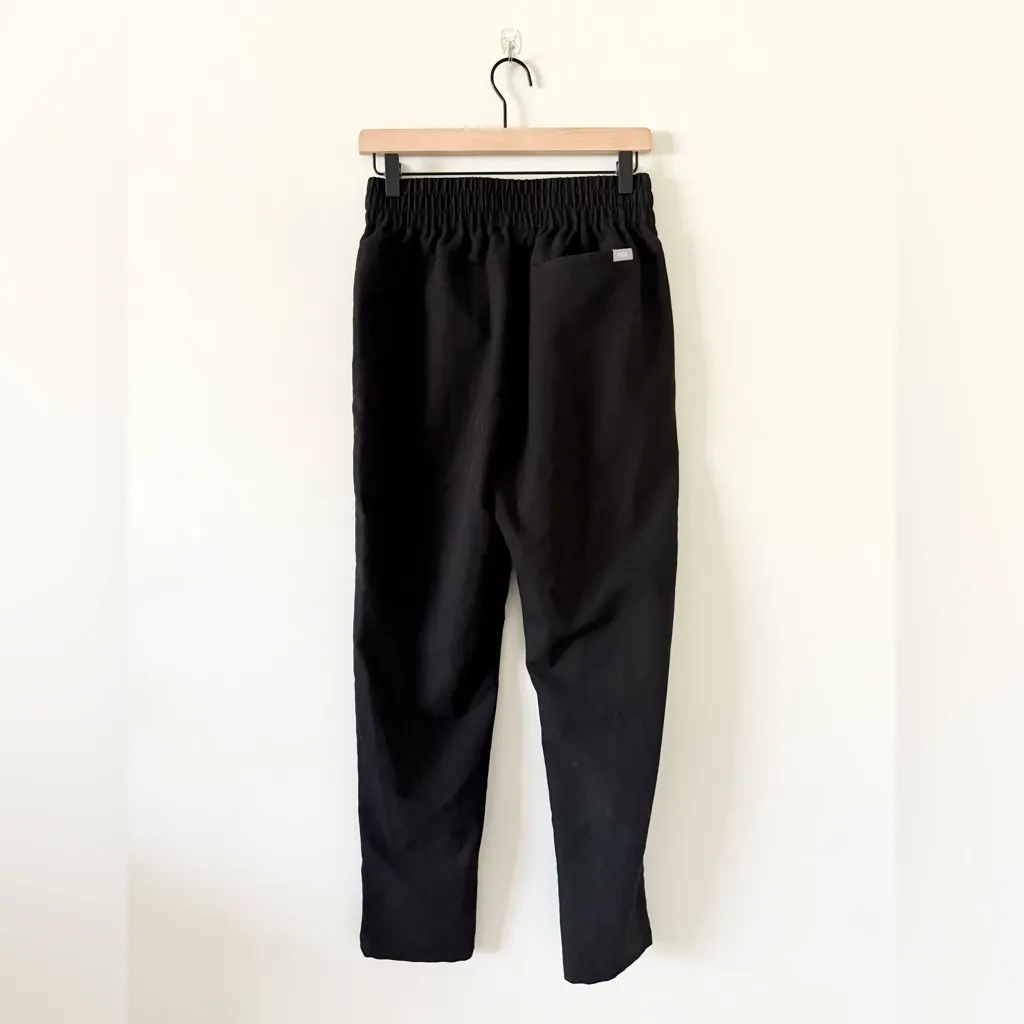 Figs Technical Collection Straight Leg Scrub Pants in Black Size S - Image 4