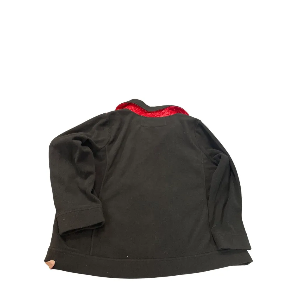 Lauren Ralph Lauren Womens Black Red Diamond Quilted Zip Fleece Jacket Sz 3X SKU - Image 12