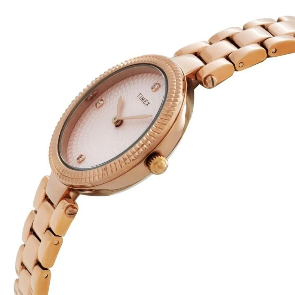 NWT Timex Fashion Ladies Quartz Brass Authentic Watch - Image 2