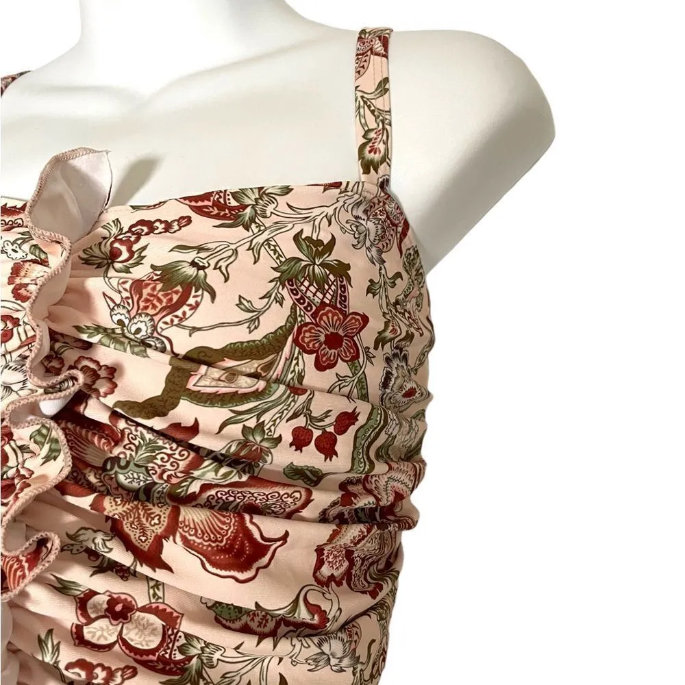 Shein Ruffle Ruched Bikini Top High Waisted Bottom Set 3XL - Image 2