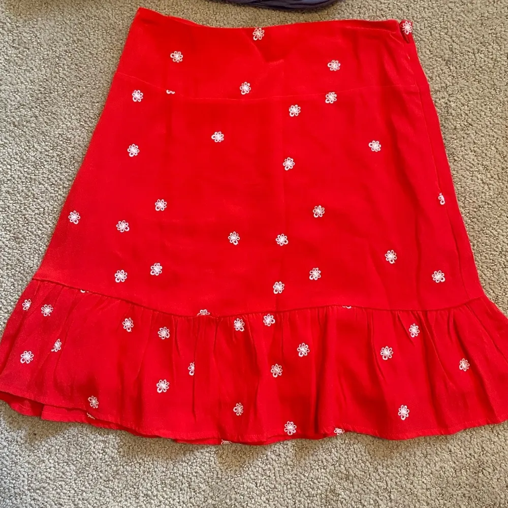 For Love and Lemons Revolve Chiquita skirt Cherry - Image 2