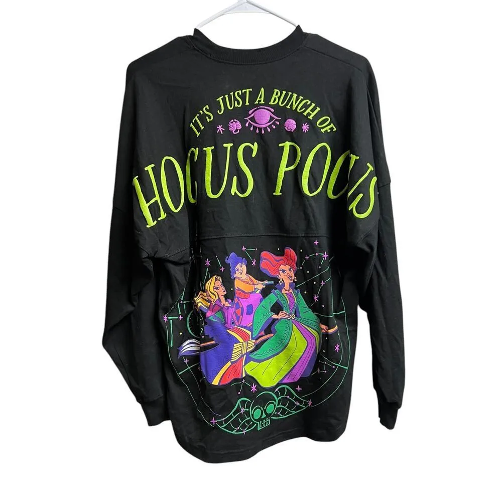 Disney Parks Hocus Pocus Glow in the Dark Black Spirit Jersey Size Small - Image 7