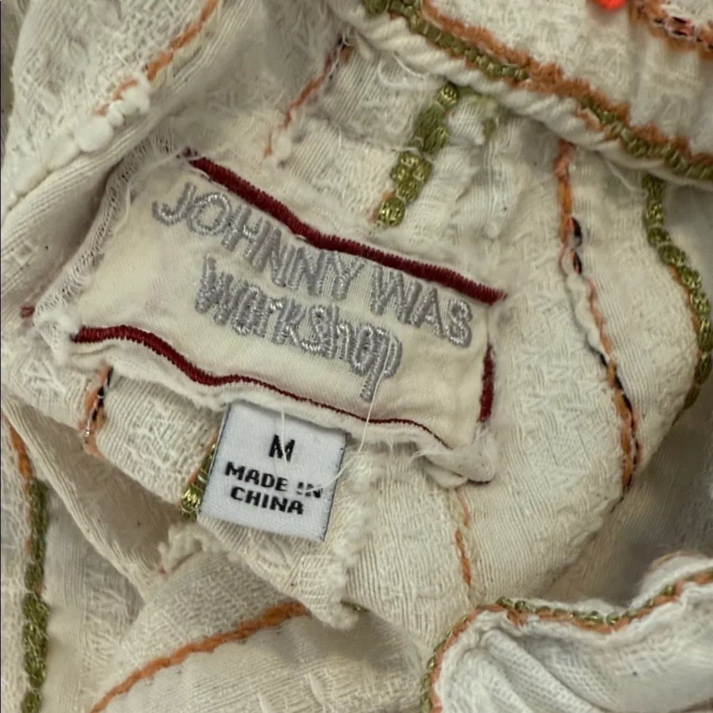 Johnny Was  Workshop Lola Wide Leg Pants medium - Image 5