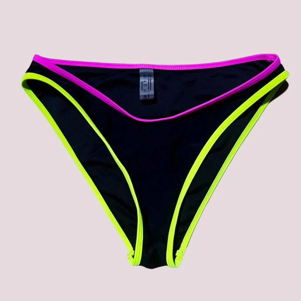 NWOT Black Neon Trim Bikini Set - Image 3