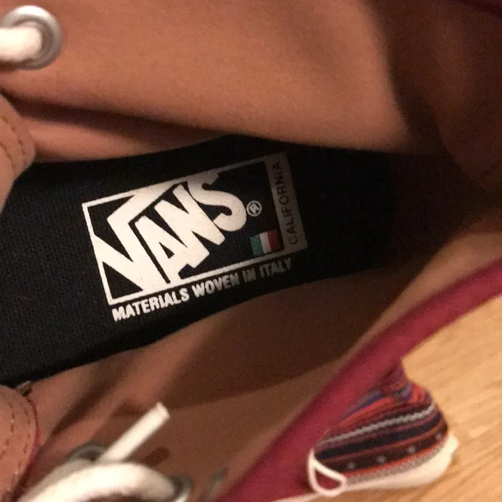 Vans  Cranberry Italian Weave Collection Multicolor Hightop Sneakers - Image 6