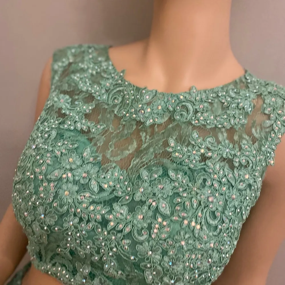 Two piece green formal‎ dress by Clarisse - Image 6