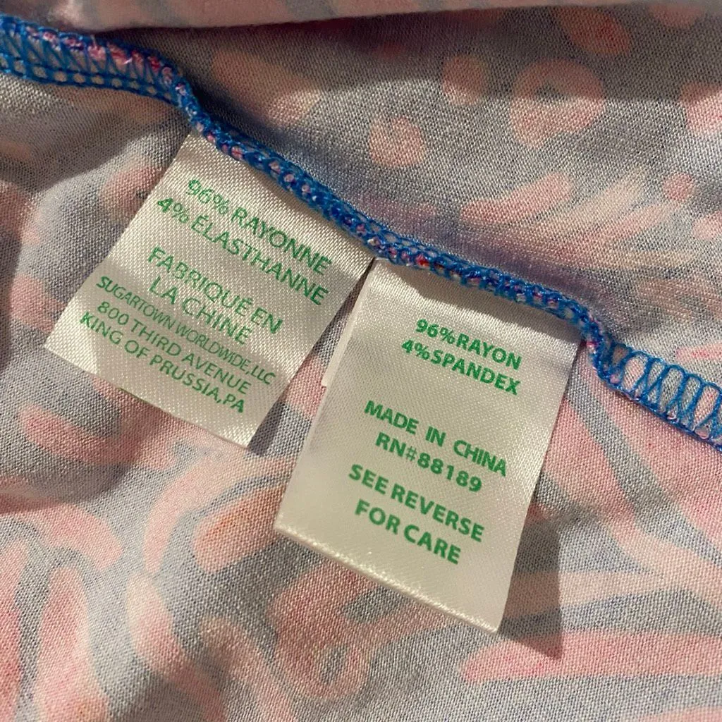 Lilly Pulitzer Ophelia Swing Dress in Pundy Blue La Zebra Pink Medium - Image 6