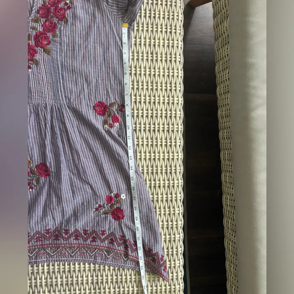 Johnny‎ Was 3J Workshop Embroidered Floral Dress small boho artisan hippie chic - Image 12