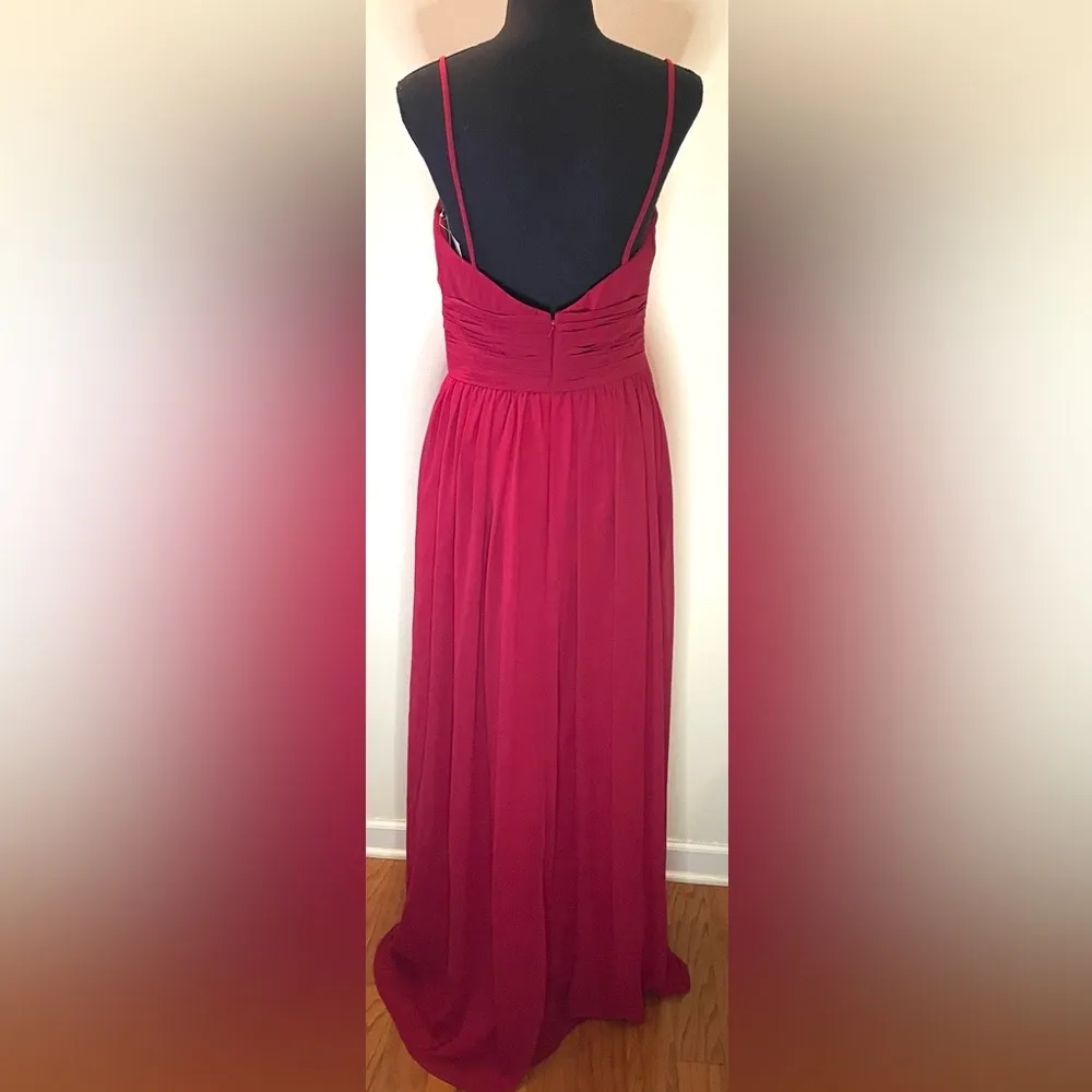 Bill Levkoff- Bridesmaid Dress Wine color Size 10 - Image 4