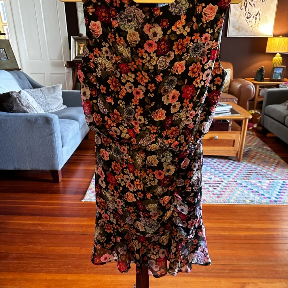 Floral Mini Dress sz M / 6 - Image 9