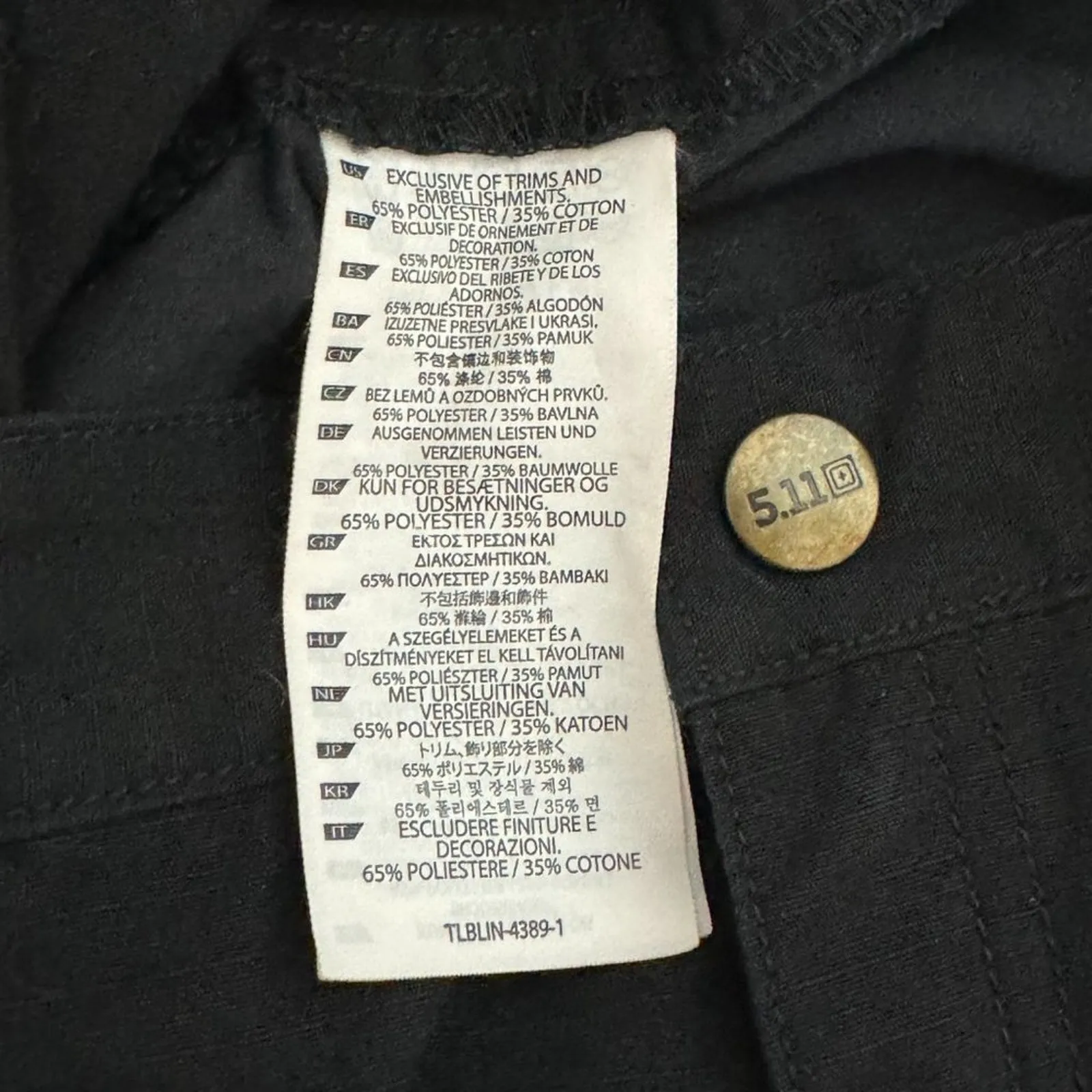 5.11 Tactical Taclite Pro women's size 16 ripstop cargo performance black - Image 8