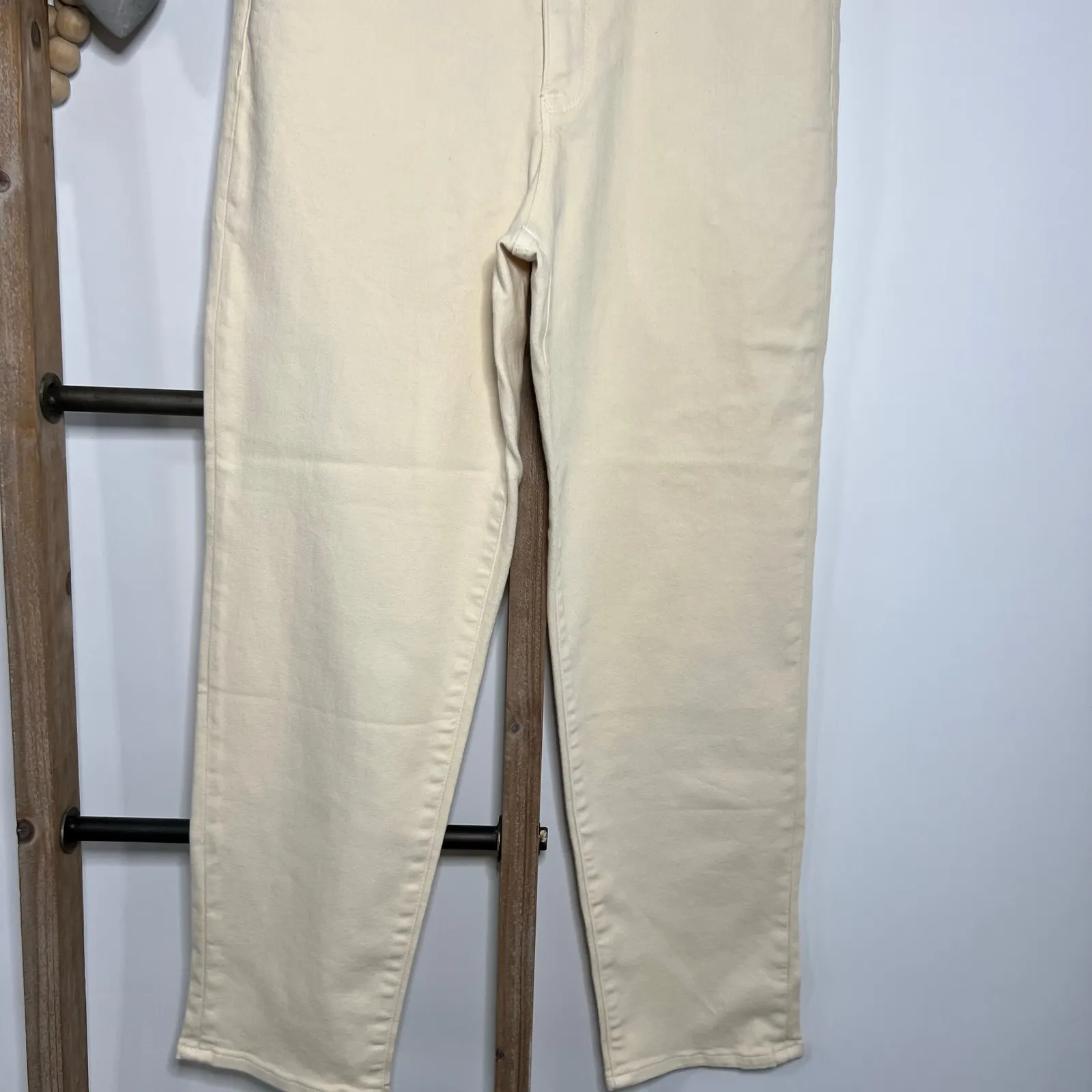 Athleta‎ Sculptek Flex Bone Cream Jeans Size 10 - Image 3