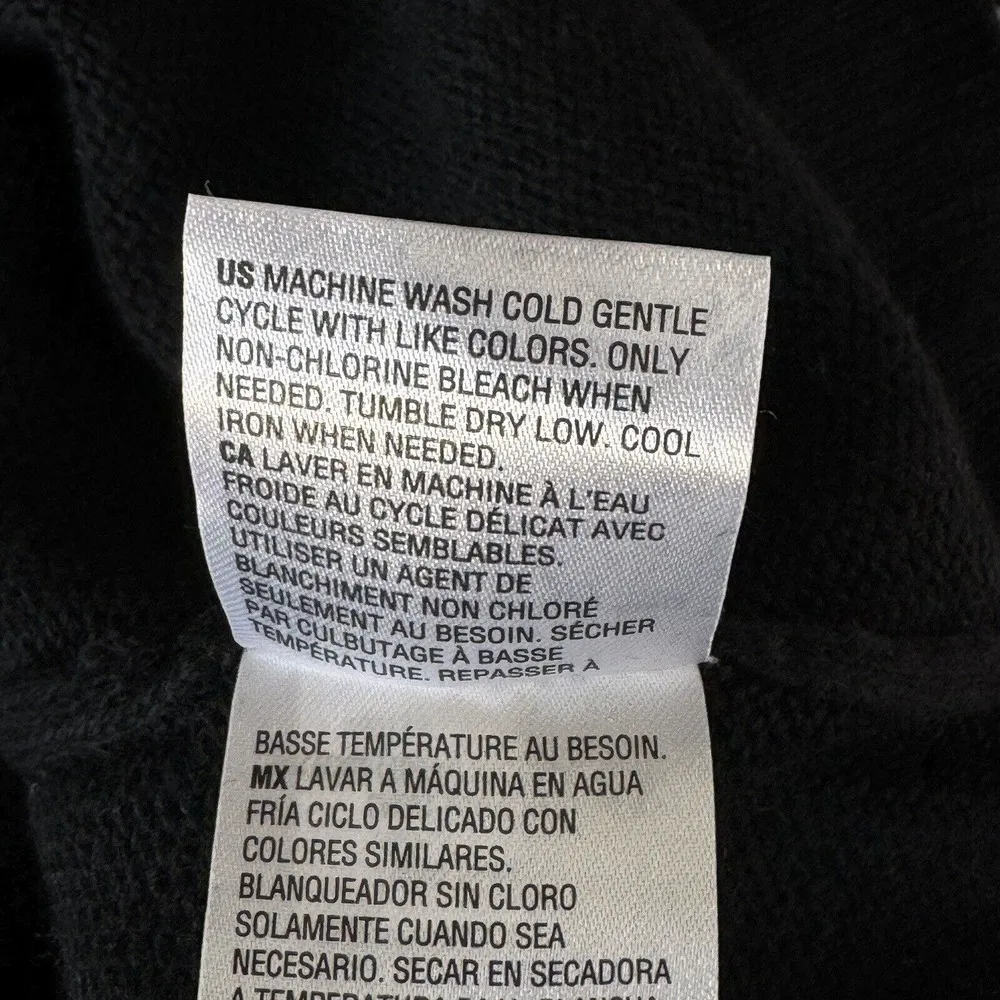 Karen Scott Medium Sweater Crossover V-Neck Long Sleeve Stretch Pullover Black - Image 7