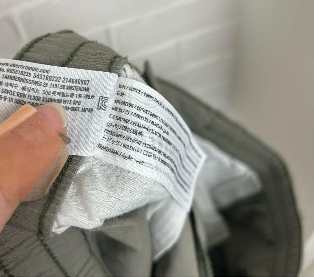 NWT Hollister Green Cargo Utility High Rise Mini Skirt Size L - Image 8