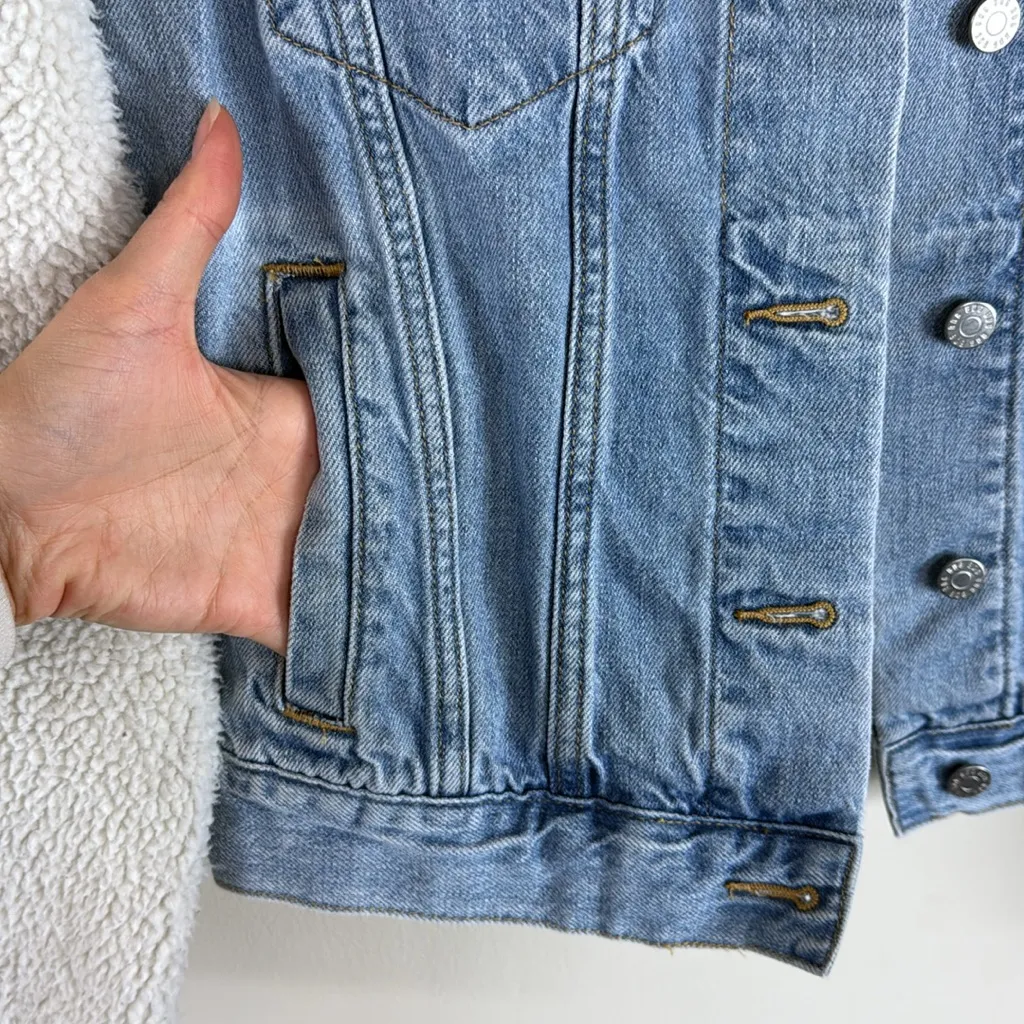 BDG Urban Outfitters‎ Denim & Sherpa Jacket Size Medium - Image 3