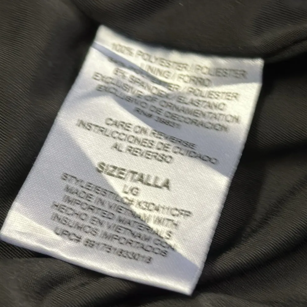 Baby Phat Y2K Black Semi Sheer Pleated Mini Lining Midi Maxi Skirt Womens Large - Image 13