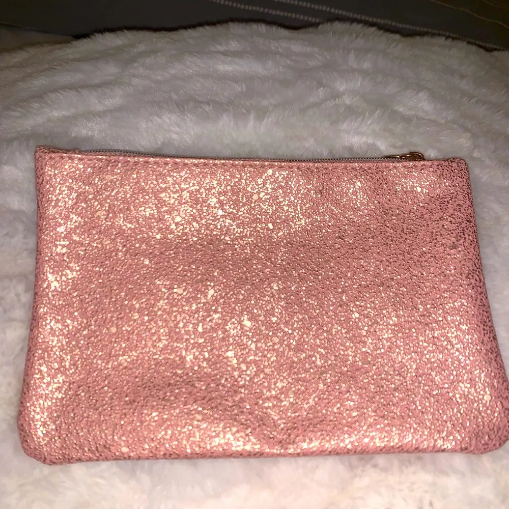 IPSY ‘Time To Shine’ Dusty Rose Sparkled Glam Cosmetic Bag - Image 8