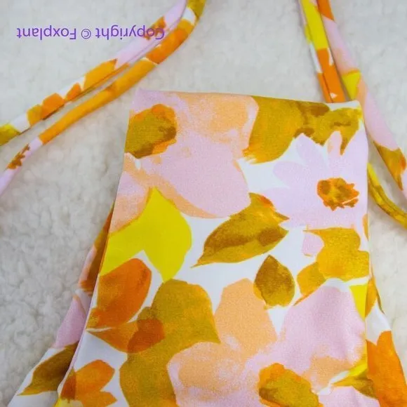 NEW Aila Blue Free People Palm Bikini‎ Bottoms, size XL - Image 9