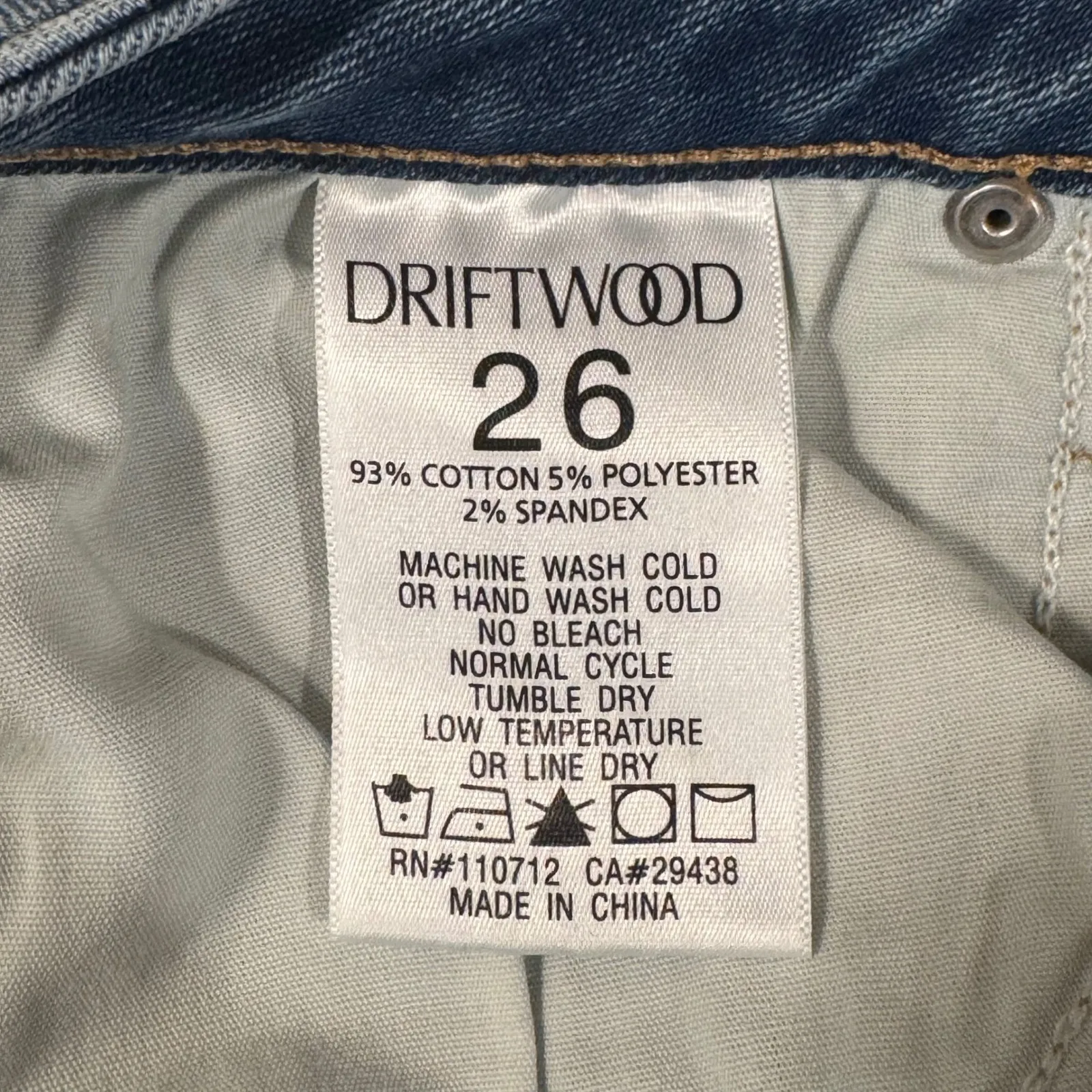 NEW Driftwood‎ Jackie High Rise Skinny Jeans Women's Size 26 Boho Embroidered - Image 9