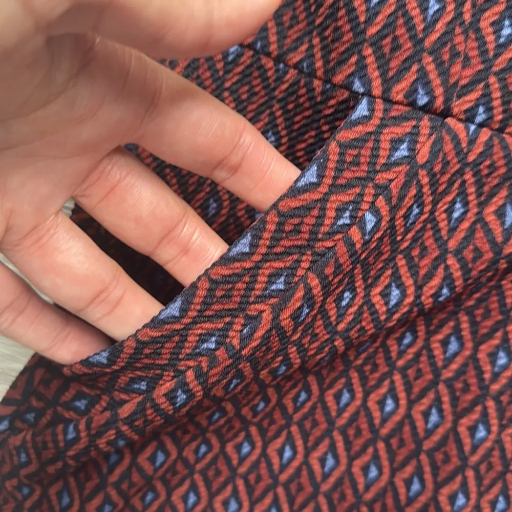 41 Hawthorn Printed Sheath Dress 3/4 Sleeve Scoop Neck Casual Above the Knee Brown - Image 5