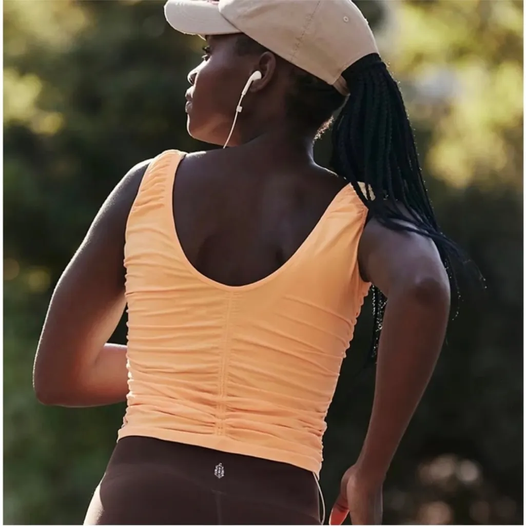 NWOT Free People Movement Good Karma Ruched V - Image 5