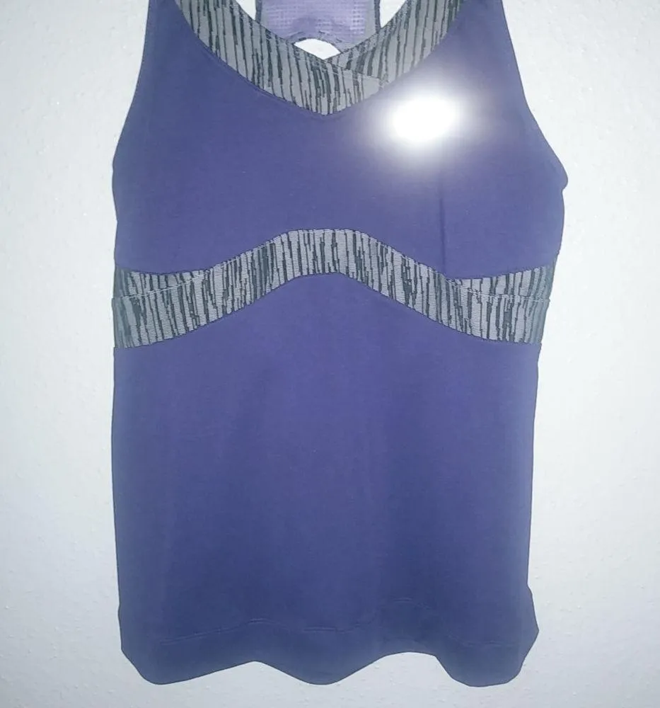 Pearl Izumi Elite L Cycling Pocketed Racerback Athletic Top Purple - Image 3