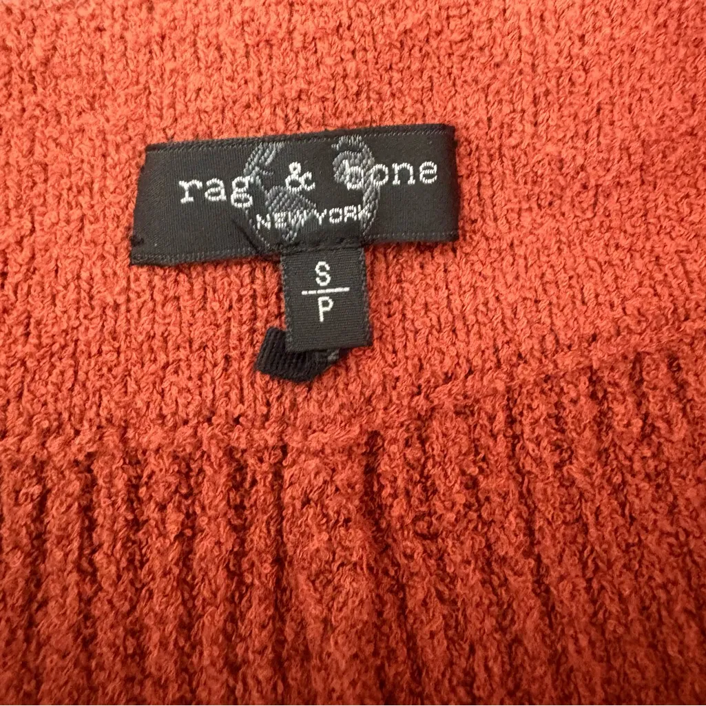 RAG & BONE Sunny Ribbed Knit Paprika Bike Shorts - Image 5