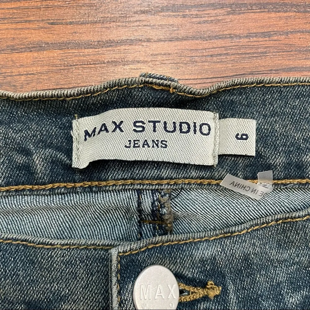 vintage hippie chic embroidered jeans, size 6 - Image 9