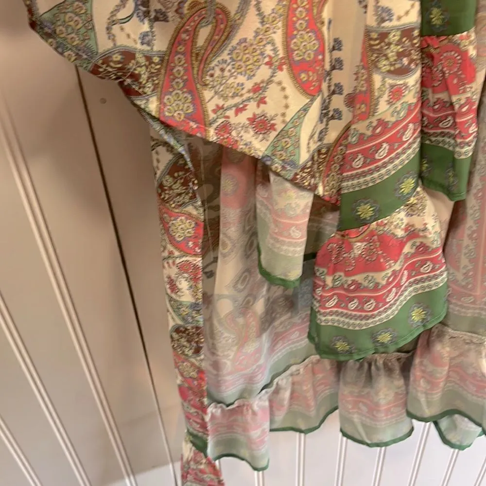 Umgee paisley print boho open front cardigan - Image 5