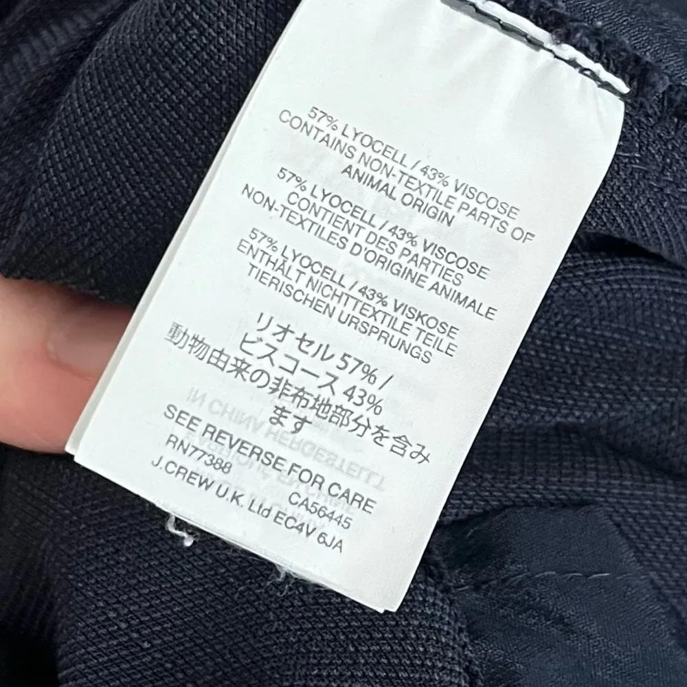 J. Crew • Navy Blue Drapey Oxford Jumpsuit - Image 5