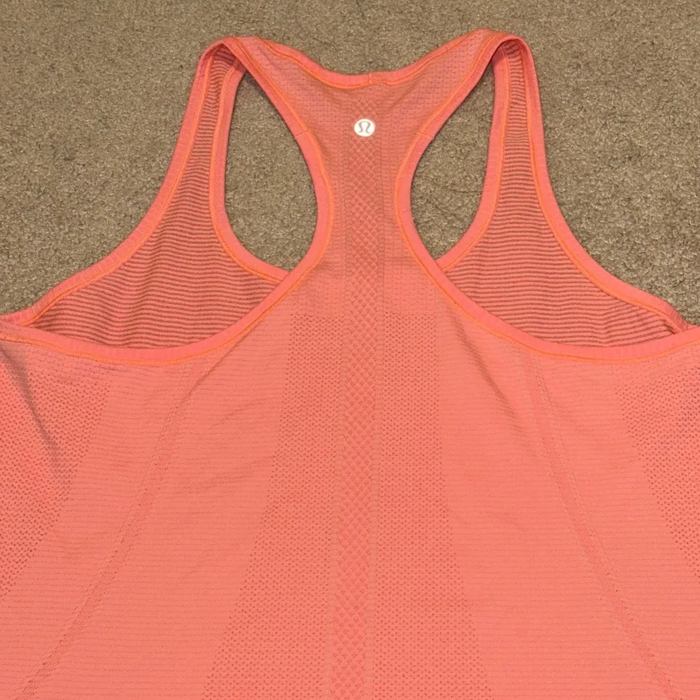 Lululemon Swiftly Tech Tank Top Size 12 Coral Orange - Image 6