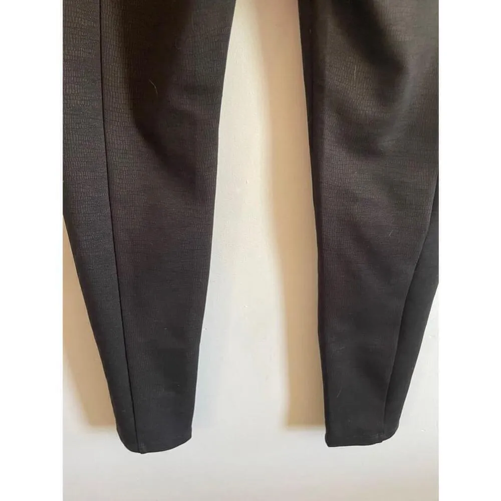 Women's Liverpool Los Angeles Black Straight Leg Snakeskin Legging Pants Size 10 - Image 6