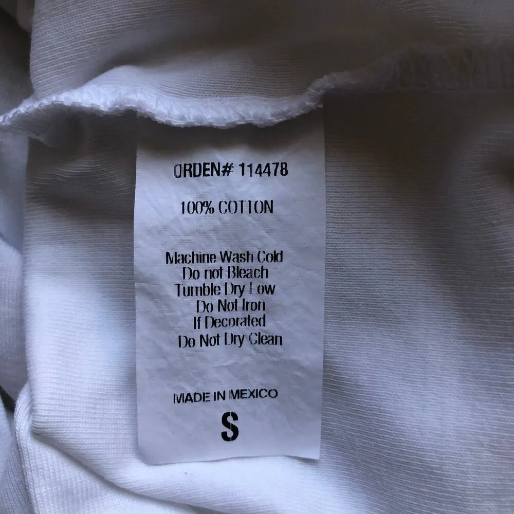 Coca Cola Diet Coke Shirt Crew Neck Short Sleeve White Cotton Women's Size Small - Image 9