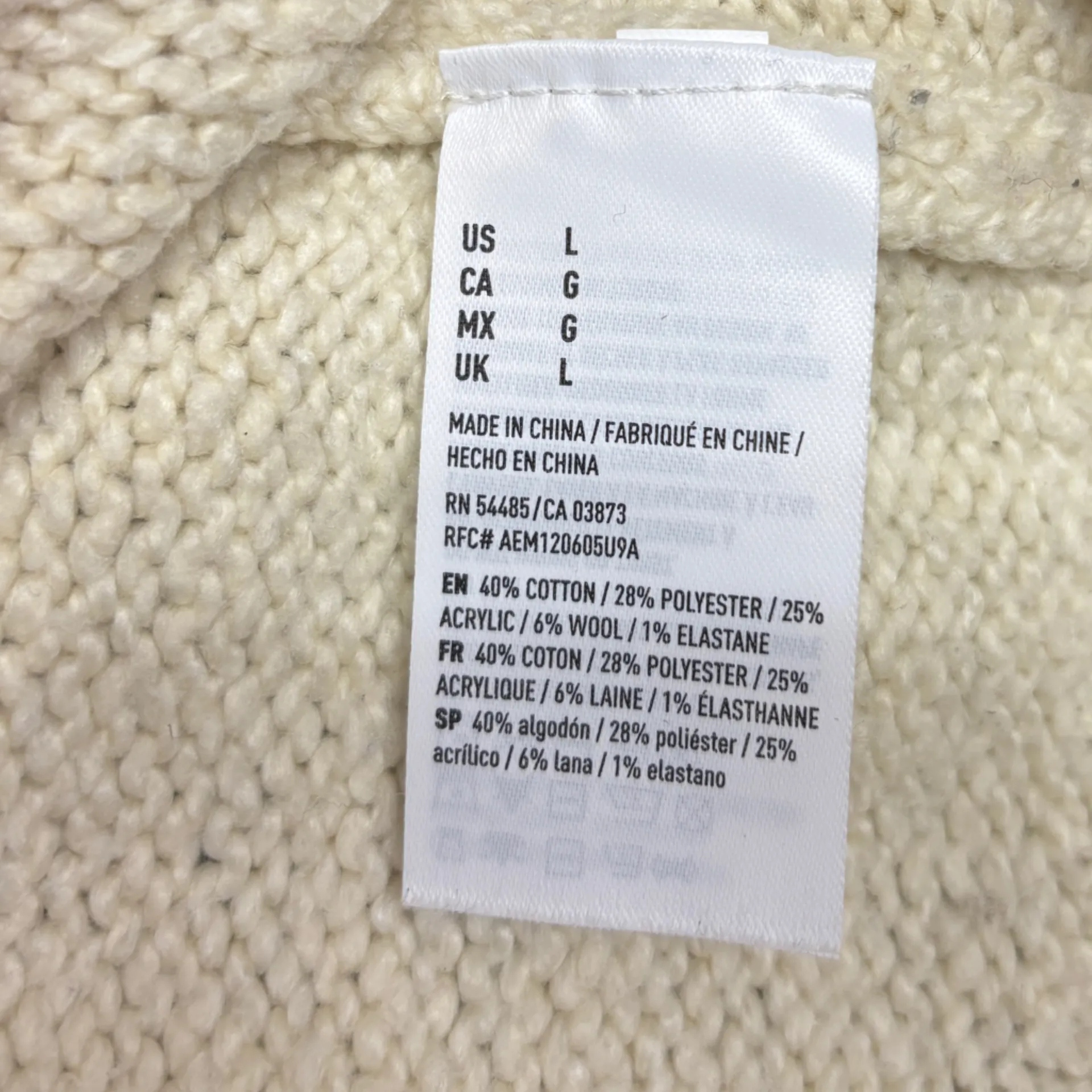 American Eagle Fair Isle Sweater Womans L Soft Fishermancore New England Winter - Image 5