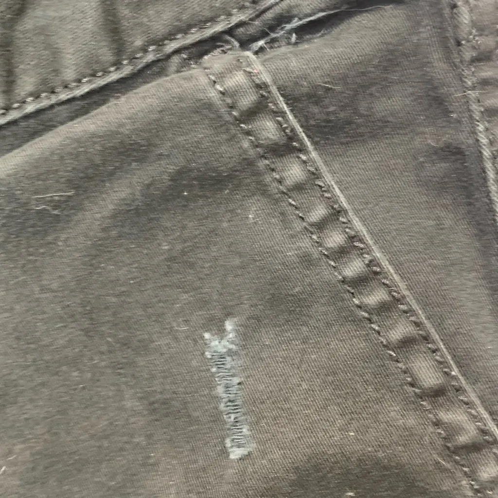 Mossimo Supply Co. Black Jean Shorts Classic Style Size 6 - Image 3