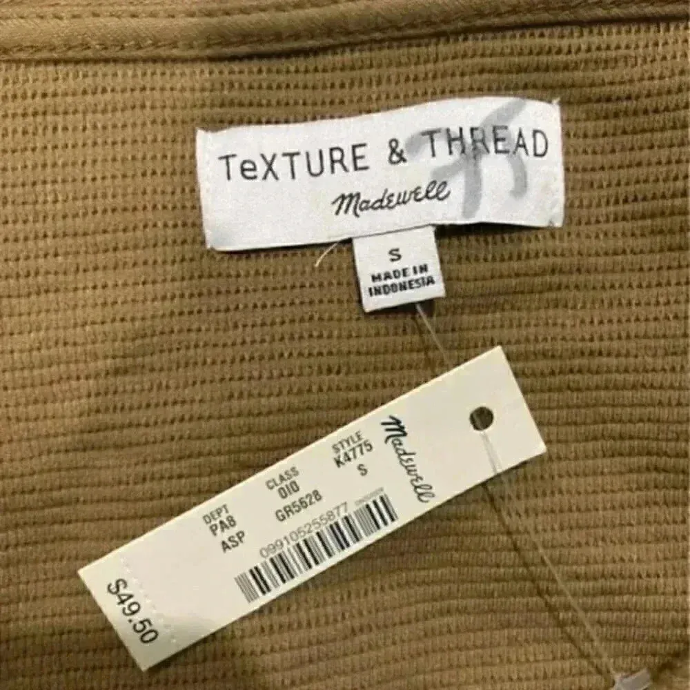 New with tags madewell texture and thread knit tie front sweater in size small - Image 7